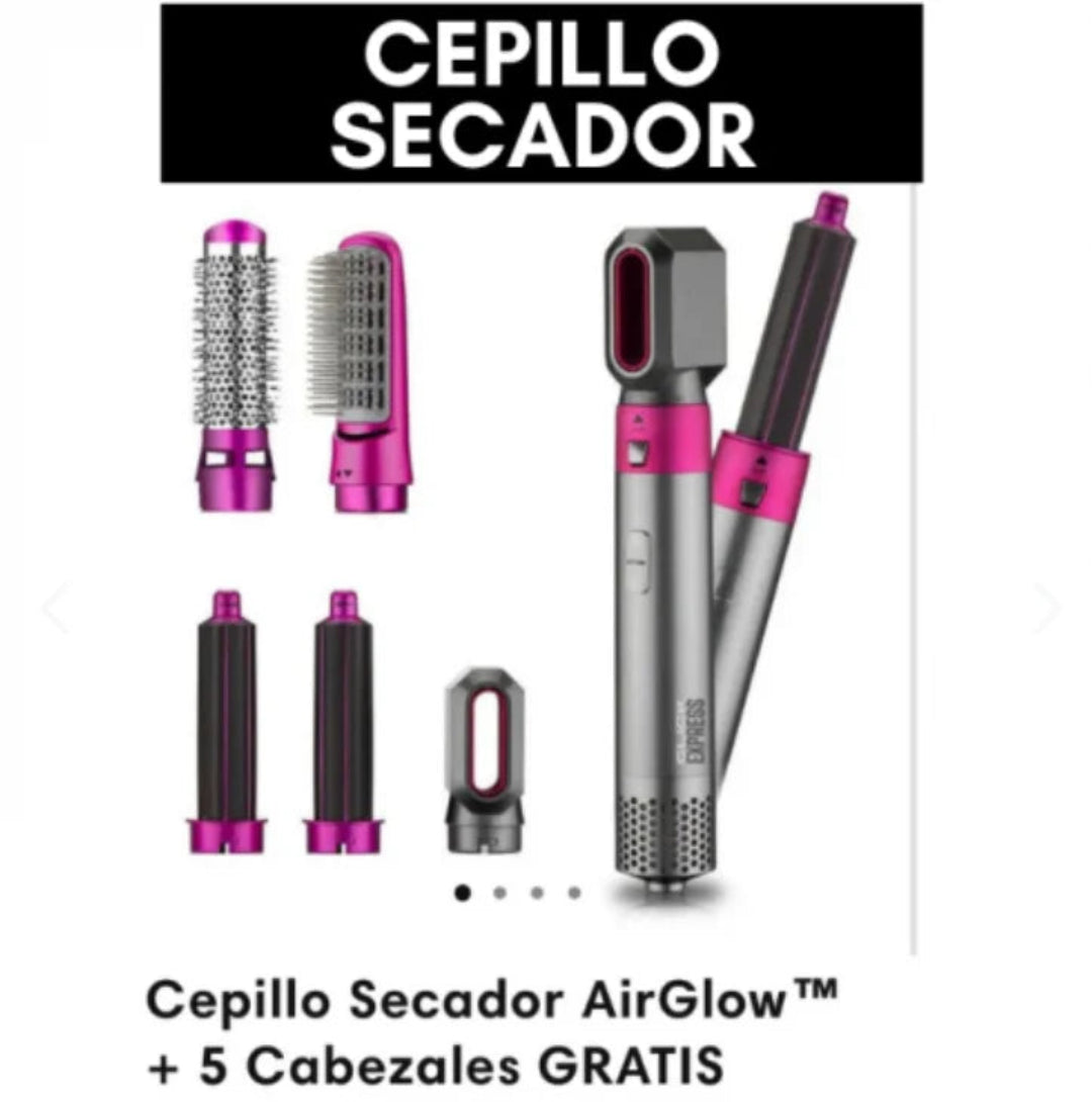 Cepillo 5 en 1: seca, alisa, riza, da volumen y moldea tu cabello en minutos 🔥