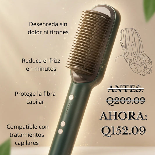 Cepillo 2-en-1: desenreda y alisa en un solo paso.💨