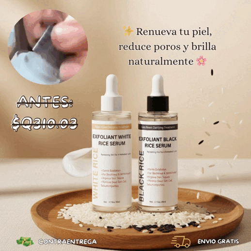 Combo Exfoliant Black Rice + White Rice ✨