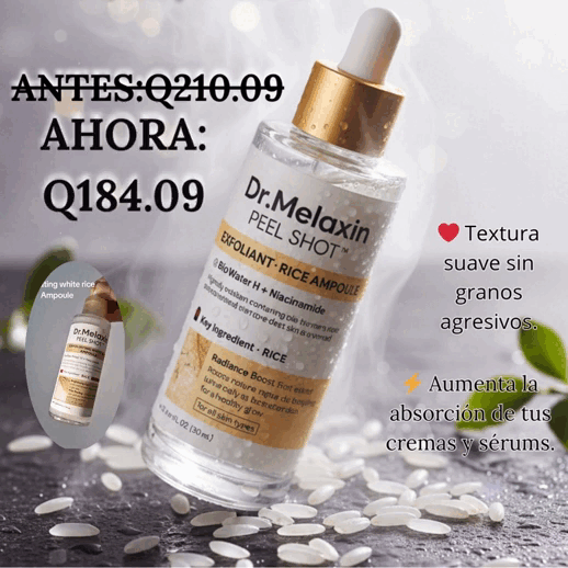 Exfoliante White Rice – Revela tu piel más luminosa sin irritarla. ✨