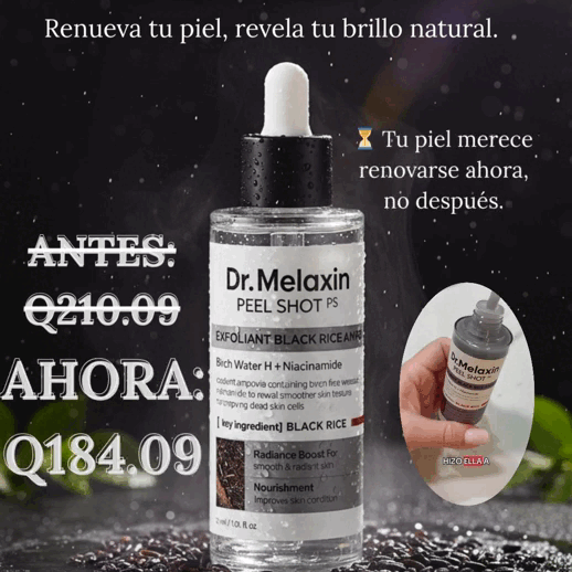 Exfoliante Black Rice – Renueva tu piel sin irritación y revela tu brillo natural.🌾💆‍♀️